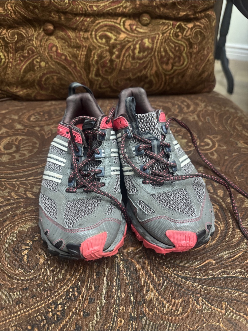 adidas Gray and Pink Women's Athletic Shoes